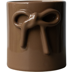 Bow Pot Ø11 cm Shiny Nougat