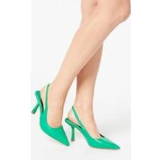 Buckle/Laced Heels & Pumps Dorothy Perkins Elodie Slingback High Heel Court Shoes Green