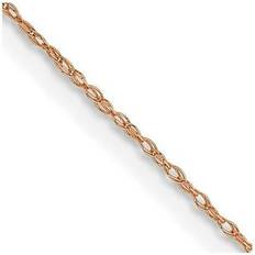 Rose Gold - Women Necklaces Primal Gold by: UnbeatableSale Local, Karat Rose .5 mm Cable Rope Chain