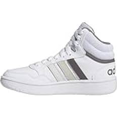 adidas Hoops Mid 3.0 Skor Sneakers Strumpor Inte Fotboll Unisex Barn, Ftwr White Orbit Gray Putty Grå 21