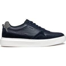 Geox Men Trainers Geox U Deiven Leather Suede Men's Trainers - Black