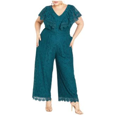 Turquoise - Women Jumpsuits & Overalls City Chic JUMPSUIT SYLVIA Teal 20