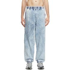 Rekbaar - Unisex Spijkerbroeken Diesel D-Labb Track Jeans - Bleu