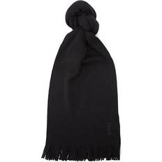 HUGO BOSS Men Scarfs HUGO BOSS womens Tonal Wool Scarf, Black Oil Black