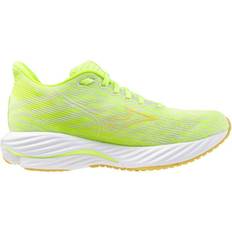 Mizuno Damen Schuhe Mizuno Wave Rider Laufschuhe Damen Neo Lime Flax Snow White