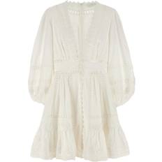 Zimmermann Trimmed Mini Abiti Bianco-Donna