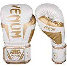 Venum Boxing Gloves Elite Boxhandschuhe, Weiß/Gold, Oz