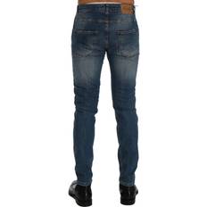 Slim-fit Distressed Slim Fit Jeans - Blue Pants