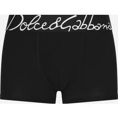 Dolce & Gabbana Black Men's Underwear Dolce & Gabbana Men's Logo-Waistband Cotton Boxer Briefs BLACK Medium