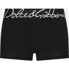 Dolce & Gabbana Uld Oversize Logo Waistband Boxers Sort