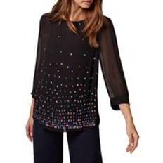 Rosen Embellished Blouse Multi