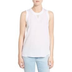 Silk Tank Tops AG 'Sky' Silk Tank in True White X-Small