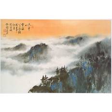 Close Up Affisch Mountain Scene Hseuh Ching Poster