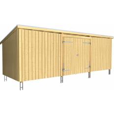 Förråd Nordic Multi Inkl Takpapp/Aluminiumlist/Stolpfötter Obehandlad
