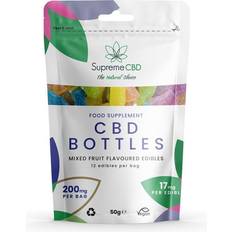 Supreme Supreme cbd, gummy bottles grab bag, cbd edibles, vegan, broad spectrum, 200mg