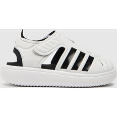 Adidas White Sandals Adidas white & black water sandal Toddler sandals White/Black