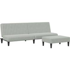 vidaXL 3216274 Light Gray Soffa 200cm 2st 3-sits