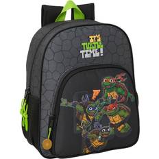 Safta MOCHILA JUNIOR ADAPTABLE CARRO TORTUGAS NINJA Mochila Escolar Licencia Oficial Diseño Ergonómico Amplio Espacio de Almacenamiento Bolsillos Multifuncionales