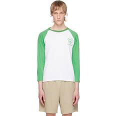 Sporty & Rich Emblem Baseball T-Shirt - White