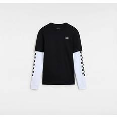 Vans Kinder Long Check Twofer T-shirt 8-14 Jahre black Boys Schwarz, Größe