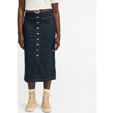 Timberland Women Skirts Timberland Refibra Denim Long Skirt - Authntc Indigo