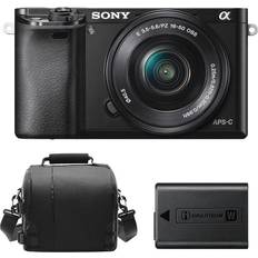 Sony a6000 price Sony A6000 Black KIT SEL 16-50MM F3.5-5.6OSS Black Bag NP-FW50 Battery