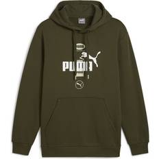 Puma Herren, Pullover, POWER Graphic Hoodie FL, Grün