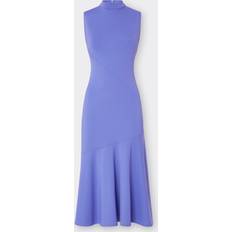 Cyan - Women Clothing Ferrari Midi Knit Dress Female Dresses Cyan