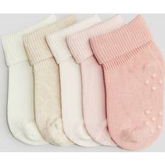 Socks H&M 5-pack Non-slip Socks Pink 1-2.5