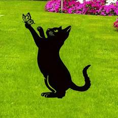 Iron Garden Decorations Shein Cat Shaped Home Garden Decoration Stake Made Of Iron Metal Lovely Cat Silhouette Animal