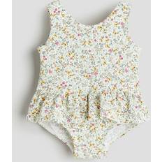 Bathing Suits H&M Baby Beige Floral-patterned swimsuit 6-12M