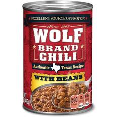 Vegetarian Canned Food Wolf Brand Chili Original Chili with Beans 15oz 1