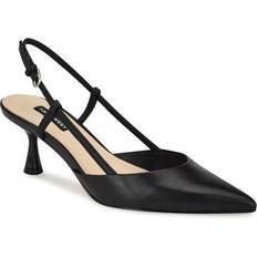 Nine West Women's Rhonda Pointy Toe Tapered Heel Dress Pumps Black 8.5M