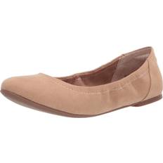 Amazon Essentials Belice Ballet Flat Tan Microsuede
