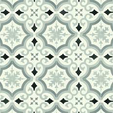 5m16'4" X 4m13'1"-20m² Pluto Grey Cream Vintage Vintage Morrocon Effect Vinyl Flooring For LivingRoom, Kitchen,Thick Vinyl Sheet