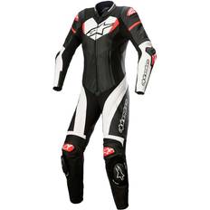 Alpinestars Stella GP Plus Skinnställ Svart-Vit-Ljusröd