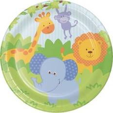 Disposable Plates Creative Party Disposable Plates Forest Friends 8-pack