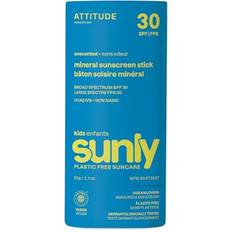 Skincare Attitude Mineral Sunscreen Stick for Kids SPF 30 EWG Verified Broad Spectrum UVA/UVB Zinc