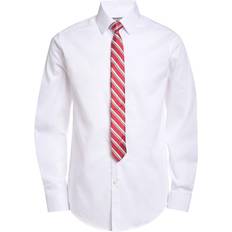 Van Heusen Boys Point Collar Long Sleeve Shirt Tie Set, 18-20 White 18-20