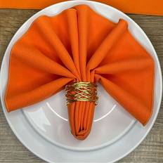 Orange Cloth Napkins Hope Textiles 48Cm X X Cloth Napkin Orange