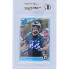 Panini Dallas Goedert Philadelphia Eagles Autographed 2018 Donruss Optic Rated Rookie #197 Beckett Fanatics Witnessed Authenticated Card