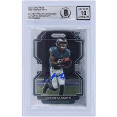 Panini DeVonta Smith Philadelphia Eagles Autographed 2021 Prizm #335 Beckett Fanatics Witnessed Authenticated Rookie Card