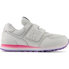 New Balance Barn 574 HOOK & LOOP Grey/Pink Leather