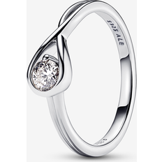 Pandora Solitaire Rings Pandora Infinite Lab-grown Diamond Ring 0.25 carat tw Sterling Silver Sterling silver Lab-Grown Diamond Clear Sz