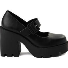 Madden Girl Womens Trinity Platform Mary Jane Heel Black