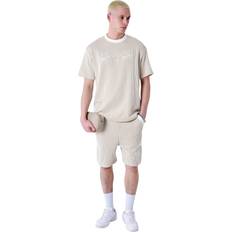 Beige - Homme Shorts Ribbed Homme Shorts - Beige