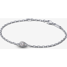 Pandora Transparent Bracelets Pandora Infinite Lab-grown Diamond Chain Bracelet 0.15 carat tw Sterling Silver Sterling silver Lab-Grown Diamond Clear Sz. 7.9 in 7.9 in