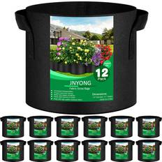 12-Pack 7 Gallon Thickened Non-Woven Grow Bags