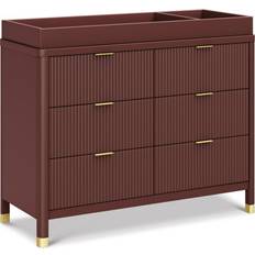 Red Chest of Drawers NAMESAKE Brimsley Tambour Crimson Chest of Drawer 46x34.5"