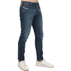 Diesel Mens D-Yennox Tapered Jeans in Blue Cotton Short